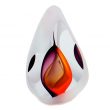 Glazen Urn Reflection Blue & Red