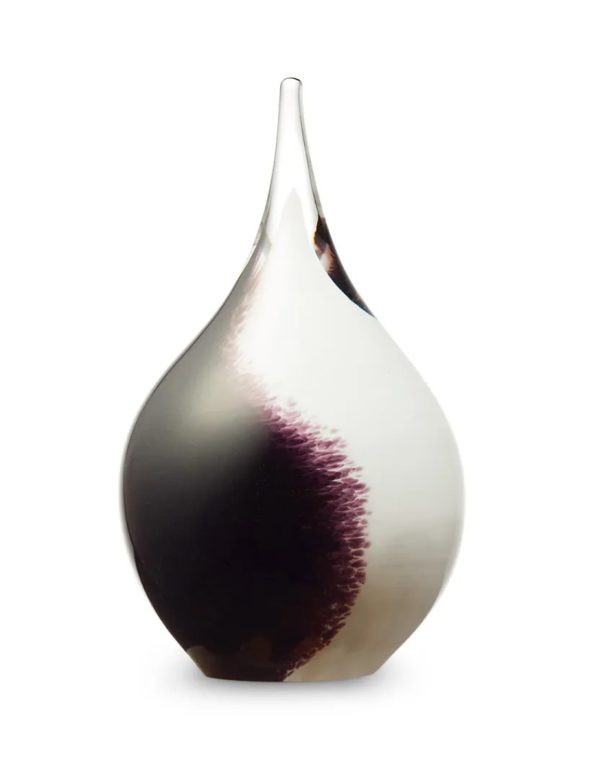 Urn Druppel Small Black White
