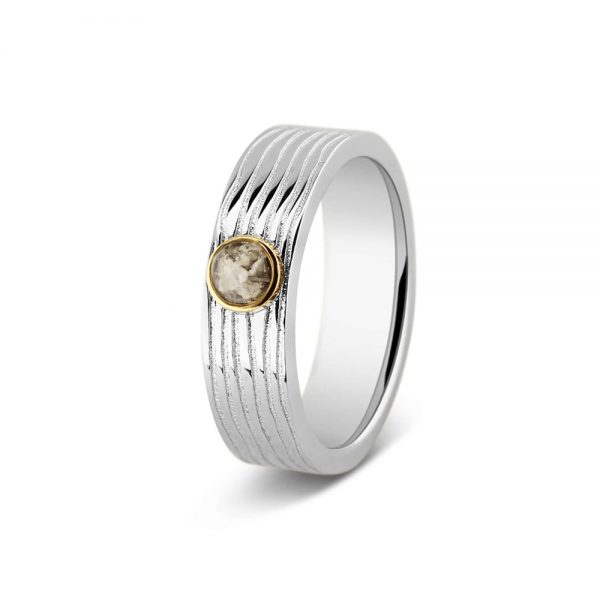 Zilveren ring, Horizontal Wrinkle Ring