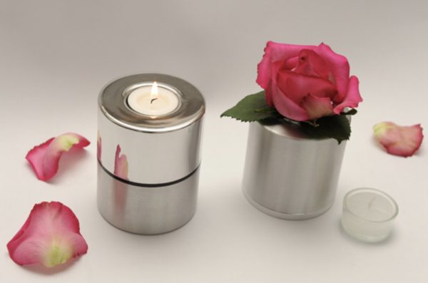 Duo-waxinelicht & Bloemenvaasje