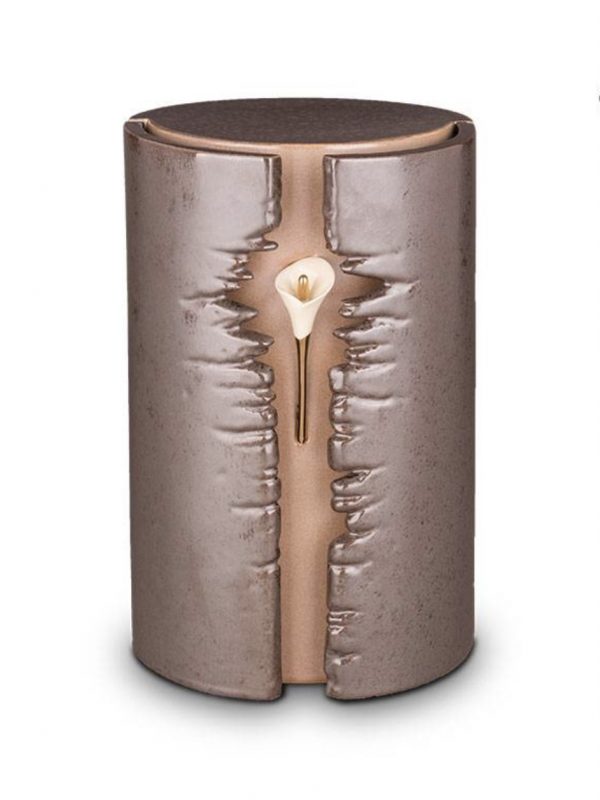 Keramische Urn met LED-verlichting bij Bloem
