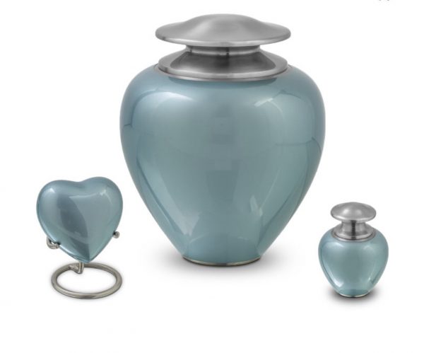 Metaal Urn & keepsake Hart Satori