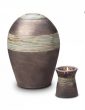 Keramische Urn Metallic & Kaarshouder