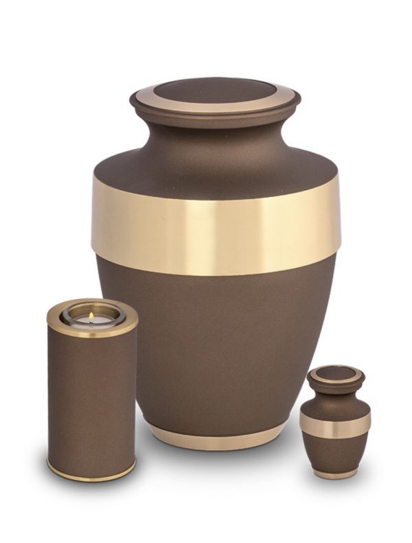Metaal Urn, keepsake Urn & Kaarshouder