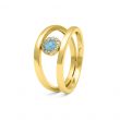 Dubbele Ring met Zirkonia
