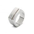 Ring Staal met Zirkonia