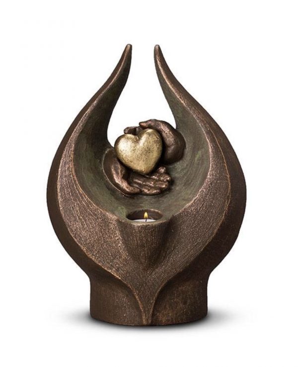 Keramische Urn brons Gevoelens