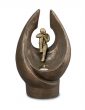 Keramische Urn brons met waxinelicht