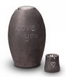 Keramische urn en kaarshouder My Feelings