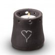 Keramische urn en kaarshouder My Feelings
