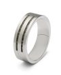 Ring Staal, Double Groove Ring
