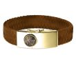 Lederen Armband met zilveren sluiting