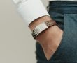 Lederen Armband met zilveren sluiting