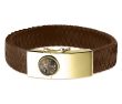 Lederen Armband met zilveren sluiting
