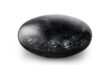 Round Pebble Black-White glazen urn