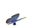 Mini Urn Vlinder in brons - blauw gepatineerd