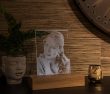 Memory Light Urn met verlichte gelaserde foto