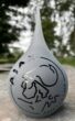 Frosted Druppel Urn Opaque Medium met Ajax logo