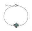 Armband Klavertje 4 met Zirkonia