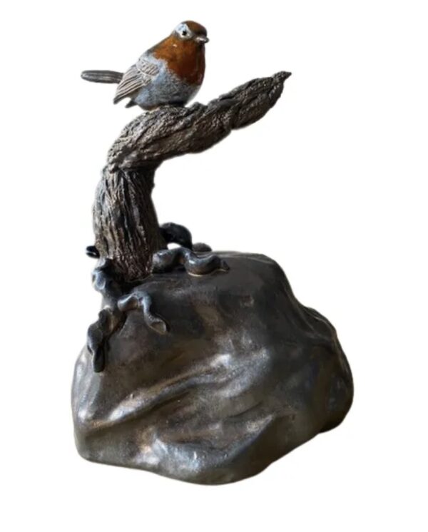 Keramieke Urn Red Robin