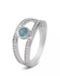 Dubbele Ring met Zirkonia