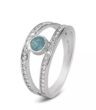 Dubbele Ring met Zirkonia