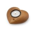 Houten kaarshouder urn