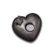 Keramische Urn Tederheid (waxine) brons of zilverkleurig