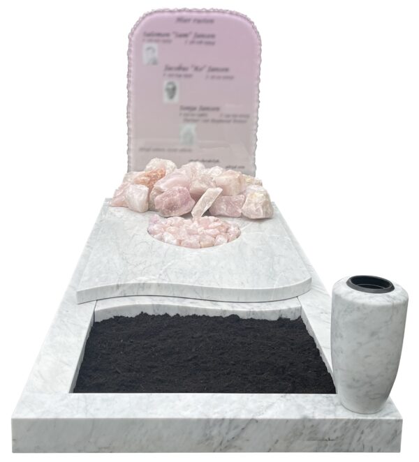 Marmer Carrara, glasplaat