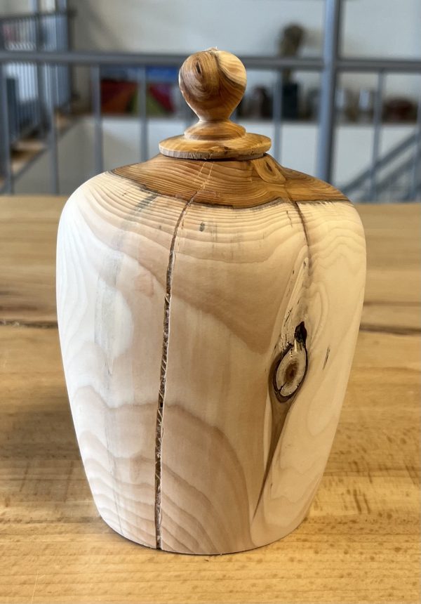Houten urn Taxus, biologische urn